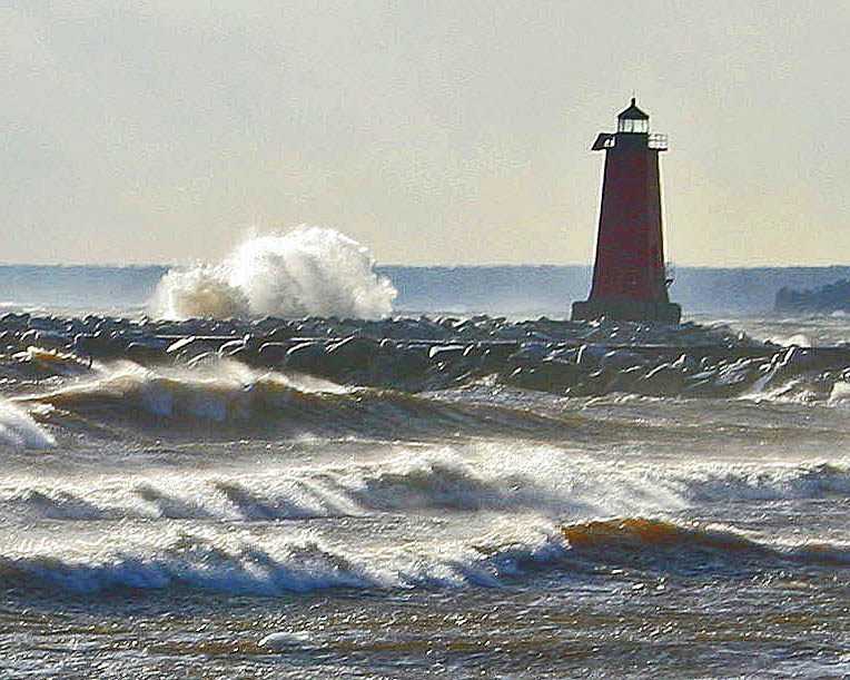 Big Island Lake Wilderness Home Manistique East Breakwater Lighthouse