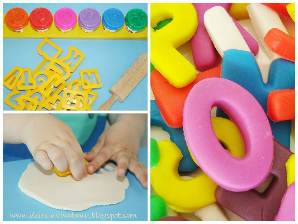 literki z ciastoliny - kreatywna zabawa dla dzieci