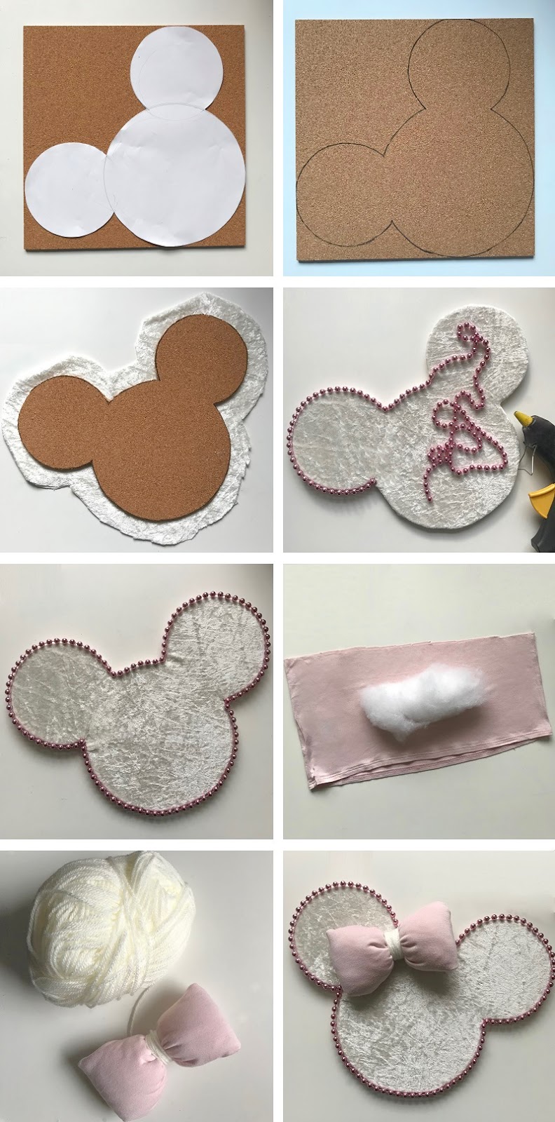 Diy Minnie Mouse Pinnwand Basteln