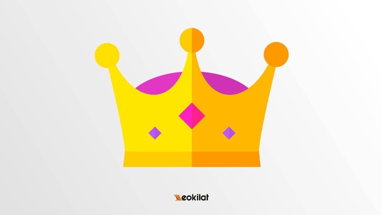 Icon Crown PNG Transparan Flat Design Icon Crown PNG