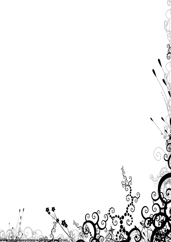 Hojas decoradas en blanco y negro para imprimirColorear dibujos,letras