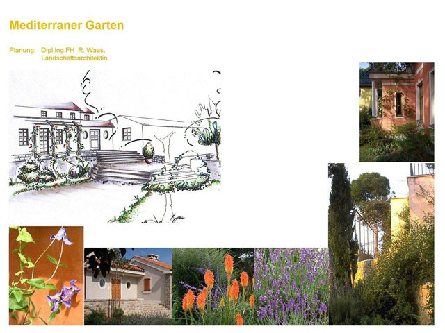 Gartenplanung, gartendesign und gartengestaltung: mediterraner garten