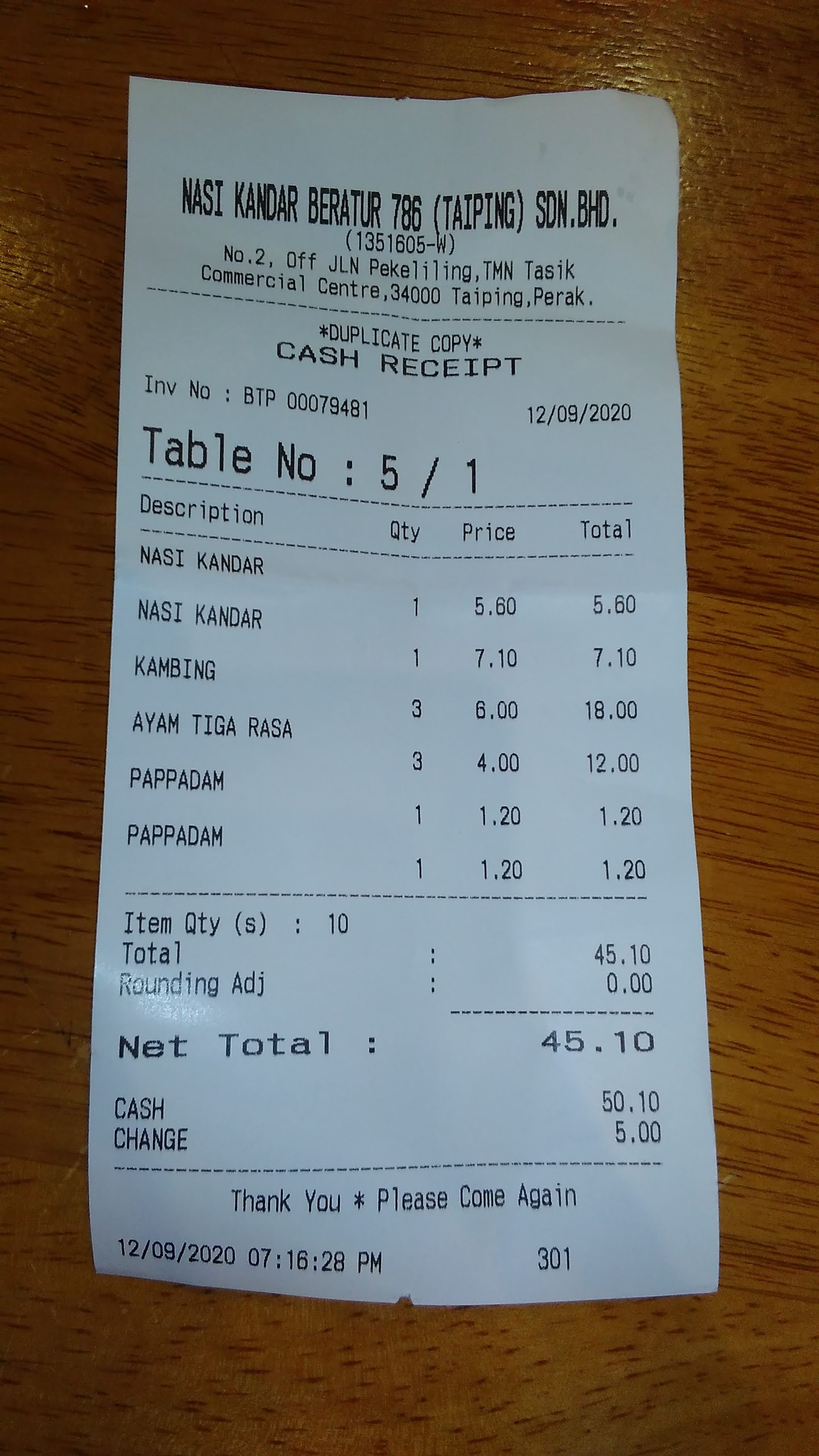 My Reality Bites Nasi Kandar Beratur 786 Taiping