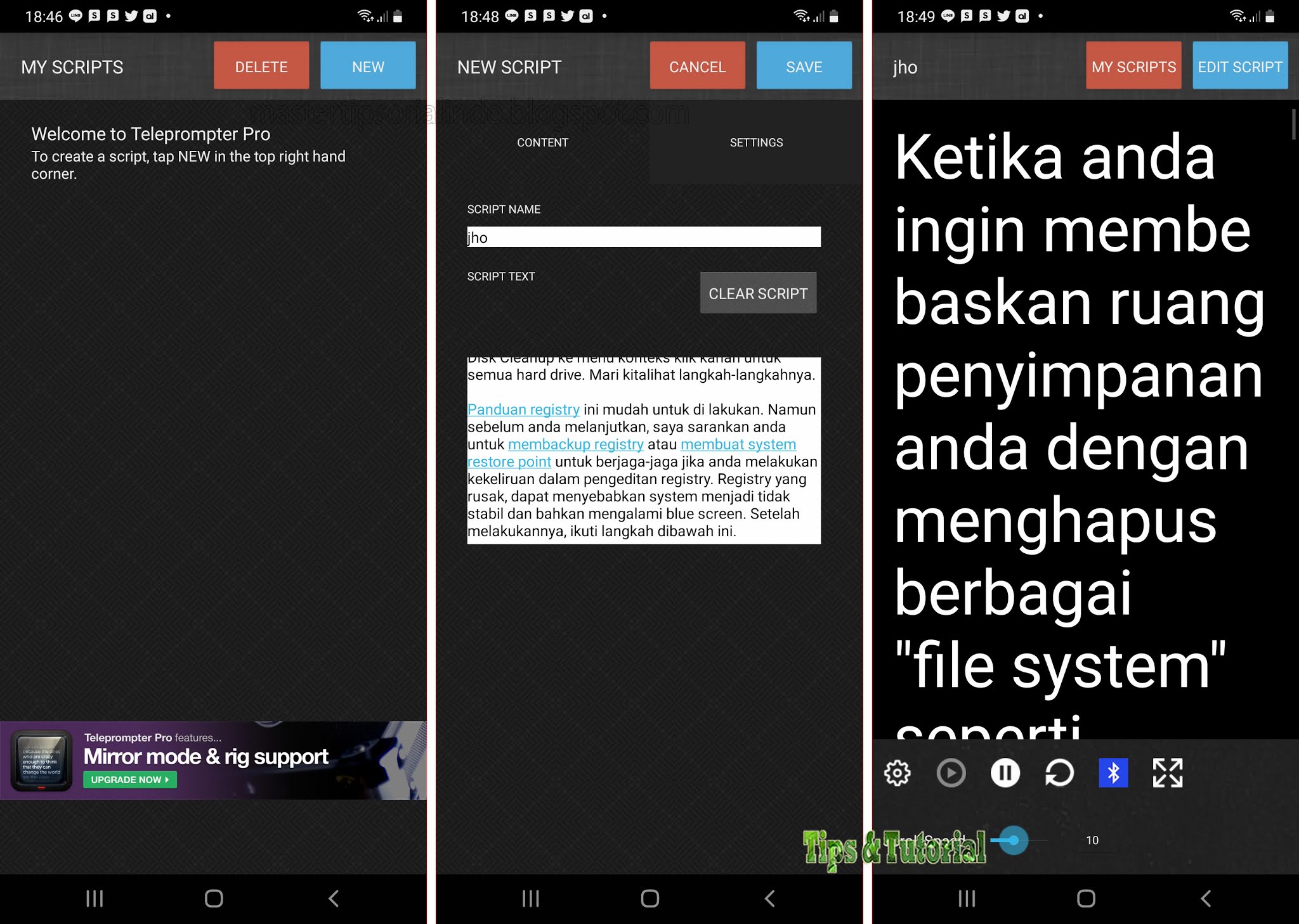 10 Aplikasi Teleprompter Terbaik untuk Android Mastertipsorialindo