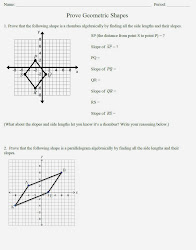 geometric shapes assignment math