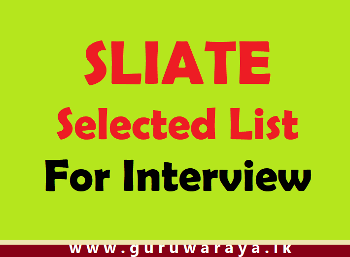 SLIATE :  Selected List