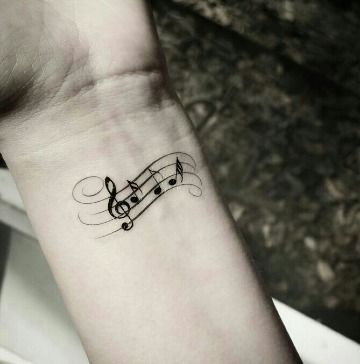 De ninguna manera Perder suspensión Tatuajes de Notas Musicales | Notas Musicales