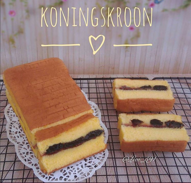 Resep Koningskroon Cake / Makanan Ringan Bagus Lapis Koning Jadul Legendaris