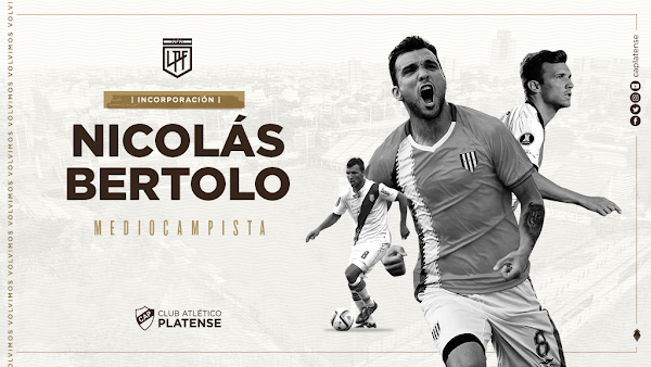 Oficial: Platense anuncia el fichaje de Bertolo