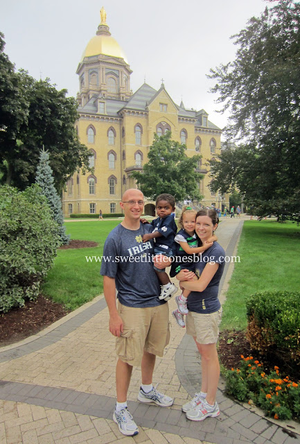 Favorite Notre Dame Football Traditions for Kids and Families - www.sweetlittleonesblog.com