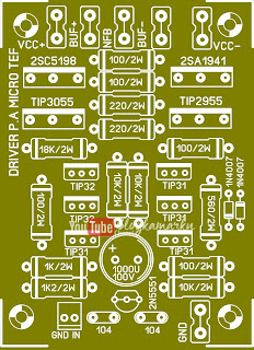 Membuat Driver Micro TEF PCB Amplifire