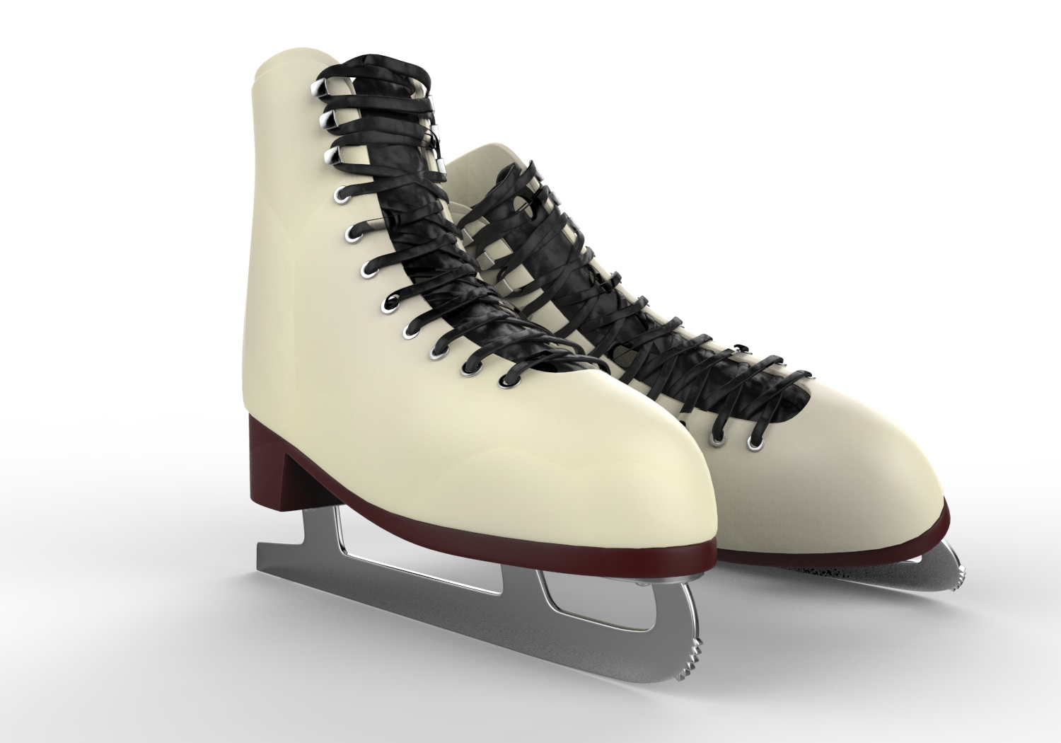 Skates Shoes 3d Model Free Download Maya Obj Low Poly