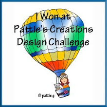 Met onderstaande babykaart won ik bij Pattie's Creations Challenge #40.