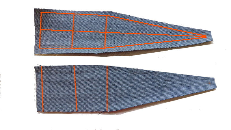 Irene Geschickte Hande Jeans Hose Mit Einem Keil Erweitern