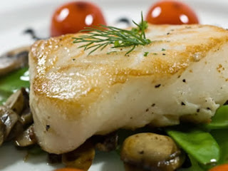 Chilean Sea Bass with hazelnut Rolled Asparagus Recipe