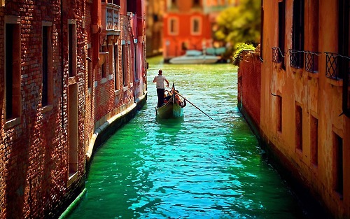 Narrow Canal, Venice, Italy