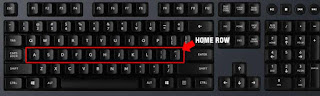 home row on keyboard typing tips home row