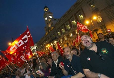 Inicia paro general de 24 horas en España