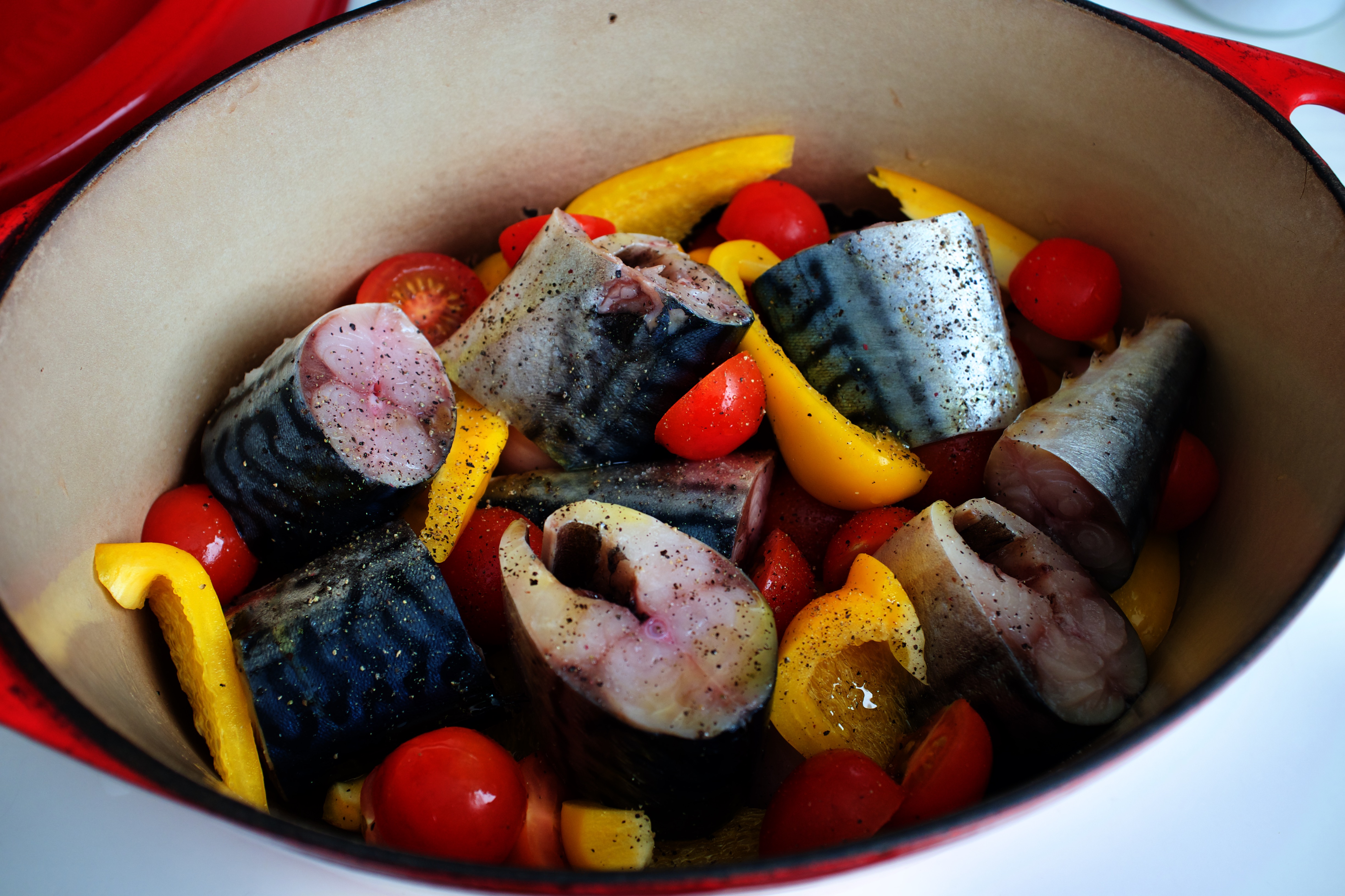 OISHII! Oven Backed Mackerel with Vegetables
