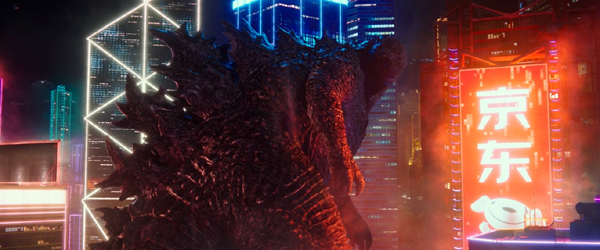 Godzilla is ready to do battle in the middle of Hong Kong...in GODZILLA VS. KONG.