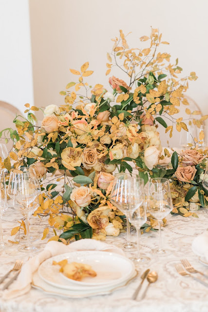 Yellow Orchid Table Settings