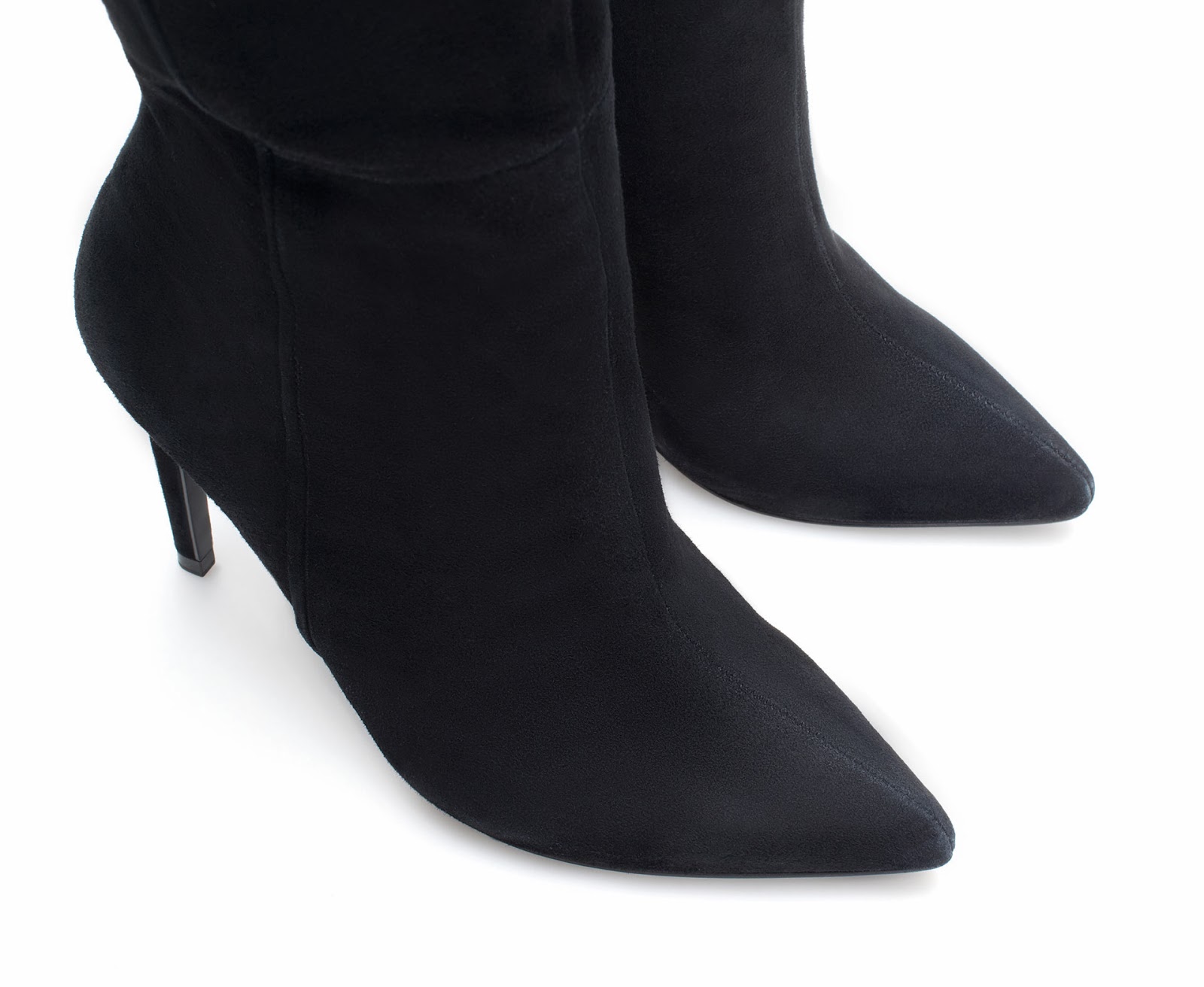 ZARA NEW COLLECTION 2013. 100% LEATHER LONG SUEDE LEATHER BOOTS ...