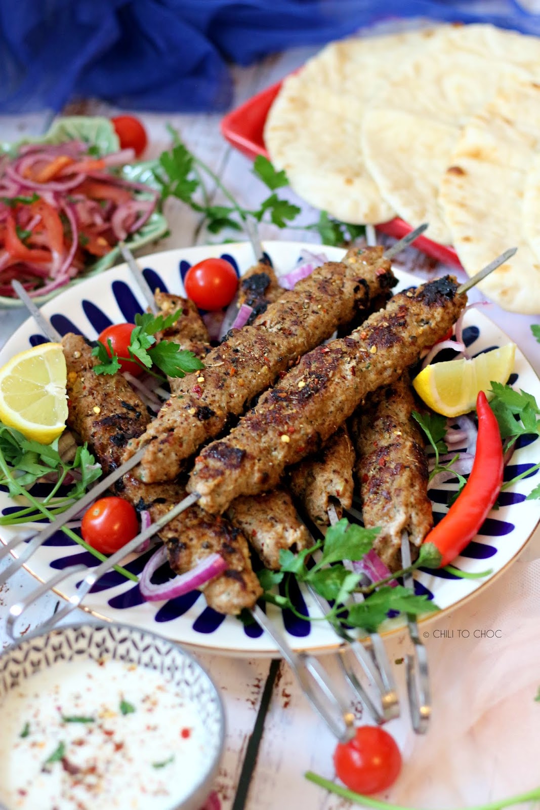 Adana Kebab (Turkish Ground Meat Kebab) Adana Kebab (Turkish Ground Meat Kebab)