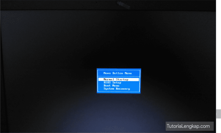 Cara mengakses BIOS pada notebook atau laptop lenovo