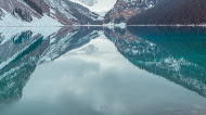 Lake Louise in Winter Mobile Wallpaper