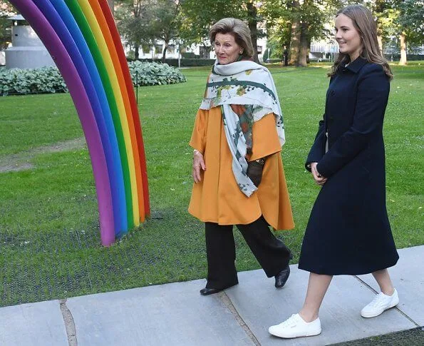 Princess Ingrid Alexandra wore Cathrine Hammel midi tulle skirt and Cathrine Hammel petit merino top. Queen Sonja