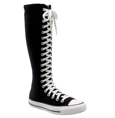 converse knee high boots at payless