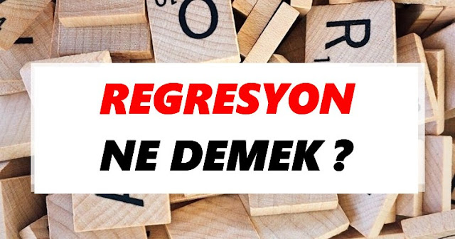 Regresyon Ne Demek? TDK’ya Göre Regresyon Sözlük Anlamı Nedir?