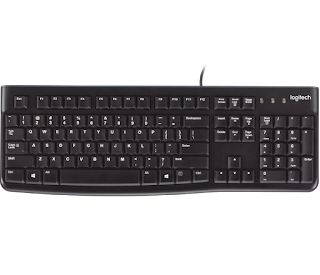 Logitech K120 Wired USB Keyboard Black