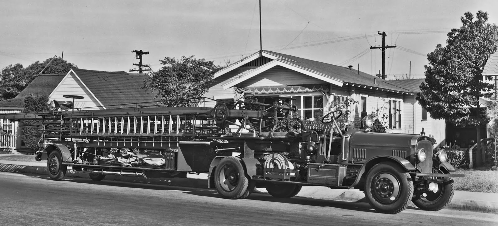 Just A Car Guy Ladder trucks in 1938