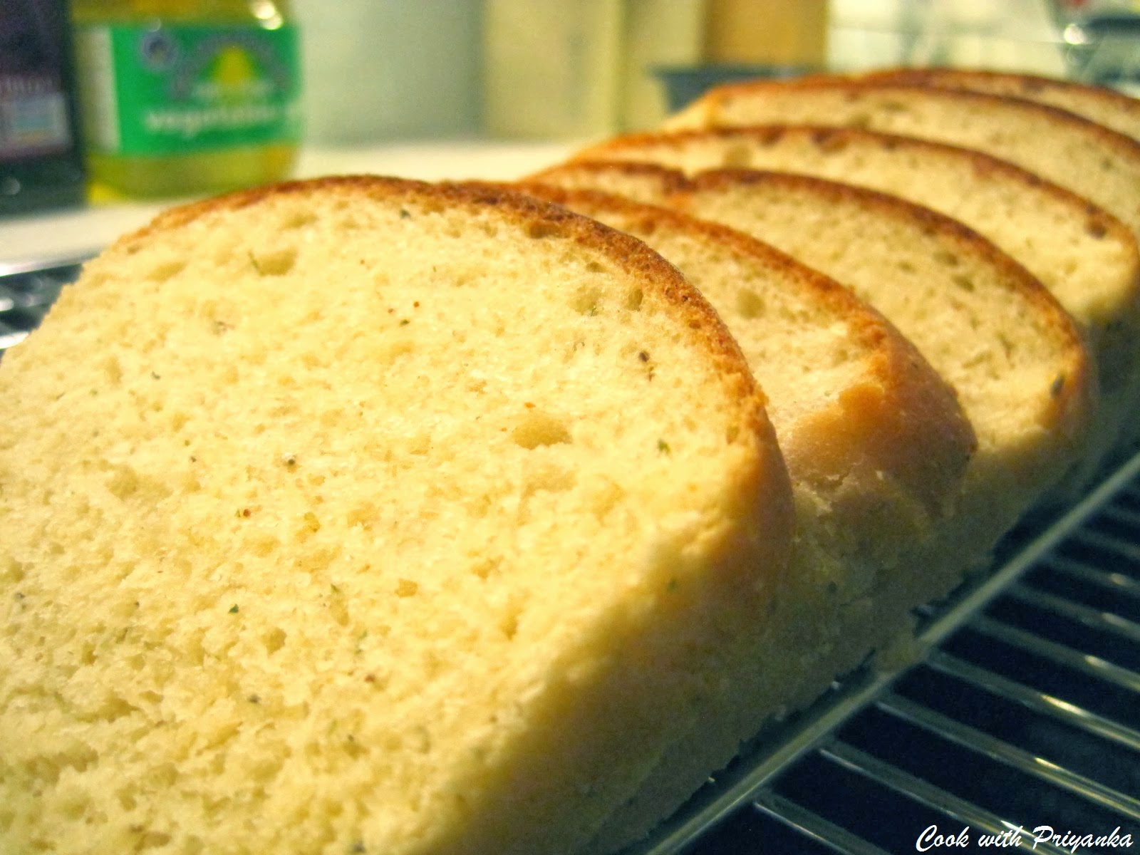 Cook with Priyanka Classic white bread with italian herbs