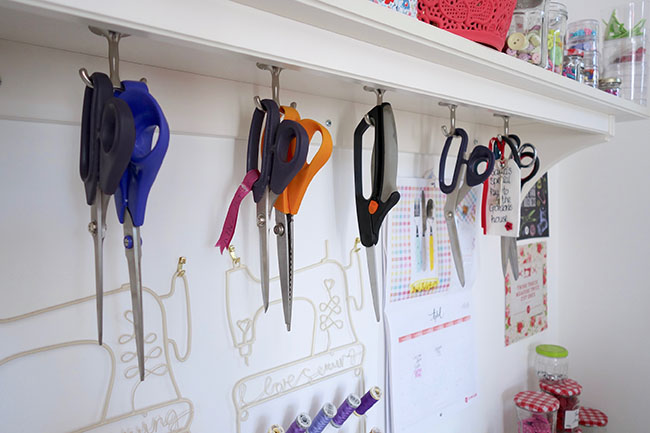 Gina's colourful sewing space