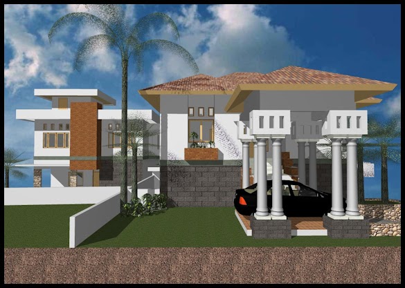 Desain Rumah Di Tanah Bertingkat