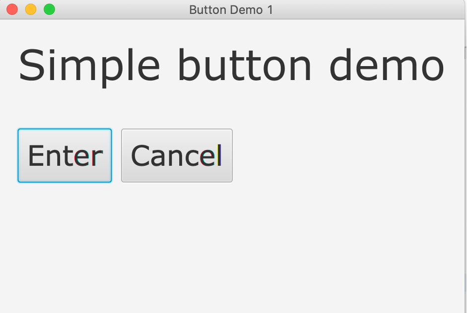 Programming for beginners: JavaFX: Button widget