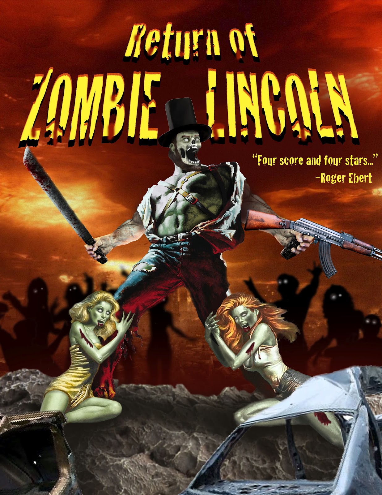 Go Not Gentleman Movie  Poster  Zombie  Lincoln
