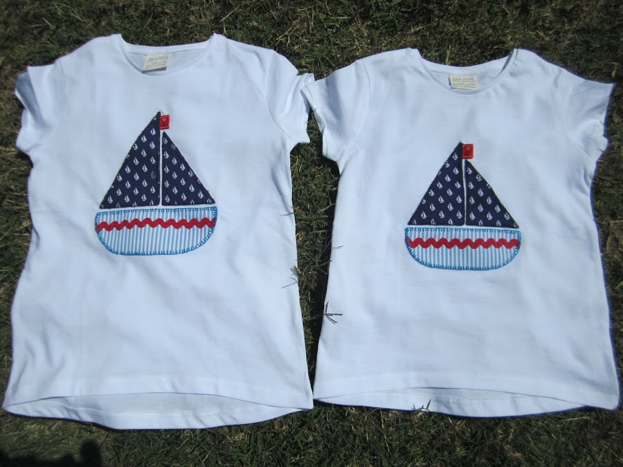 mis nancys, mis peques y yo, tutorial aplique fácil camiseta barquito