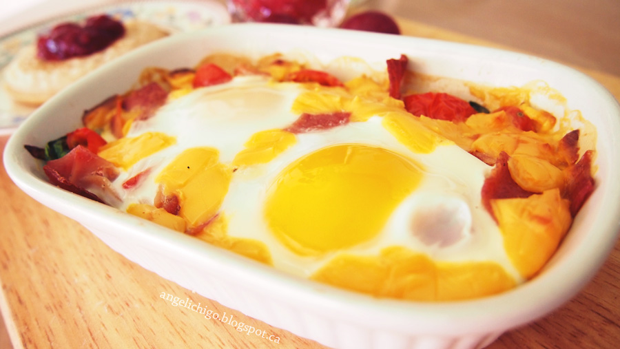 What's for Breakfast? Baked Eggs Breakfast - Ting and Things