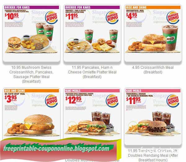 Printable Coupons 2021 Burger King Coupons