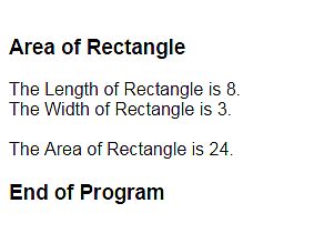 Free Programming Source Codes and Computer Programming Tutorials: Area ...