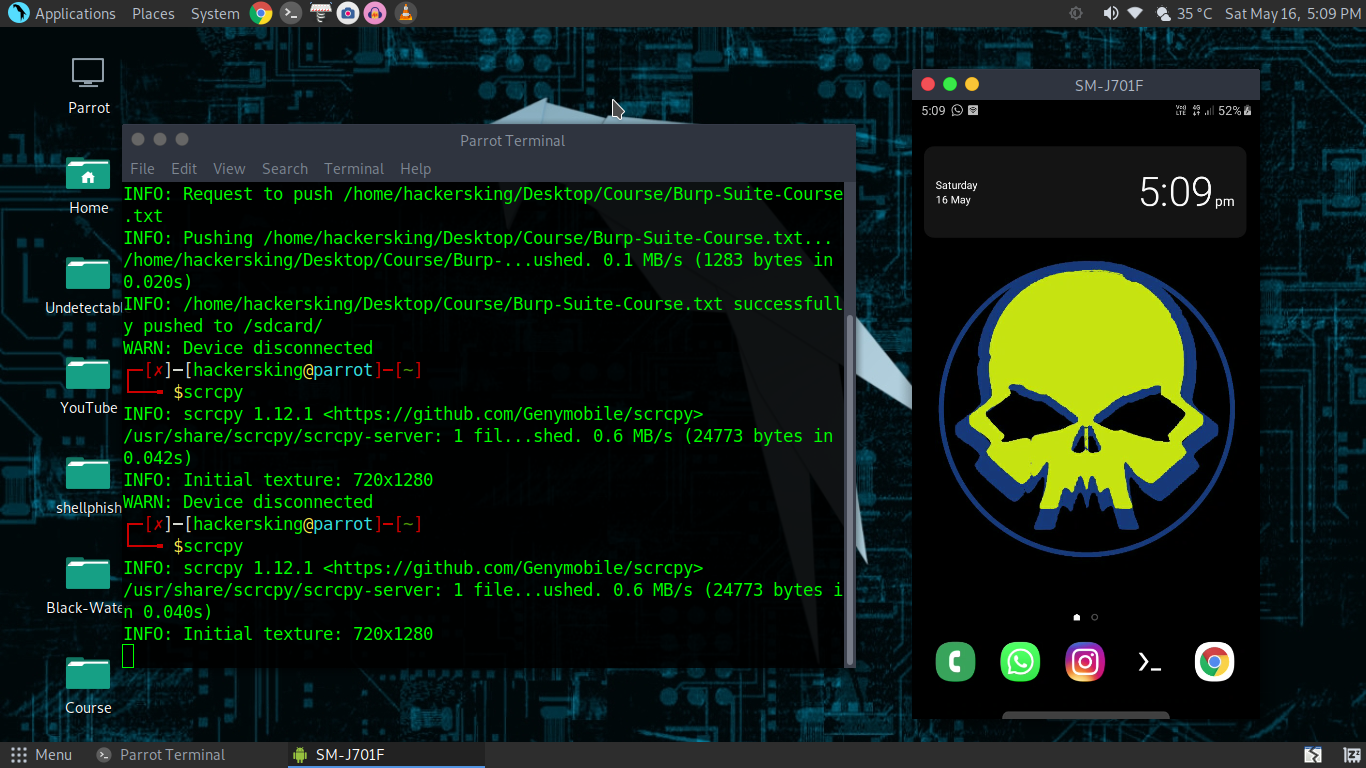 How To Mirror Android Screen On Kali Linux