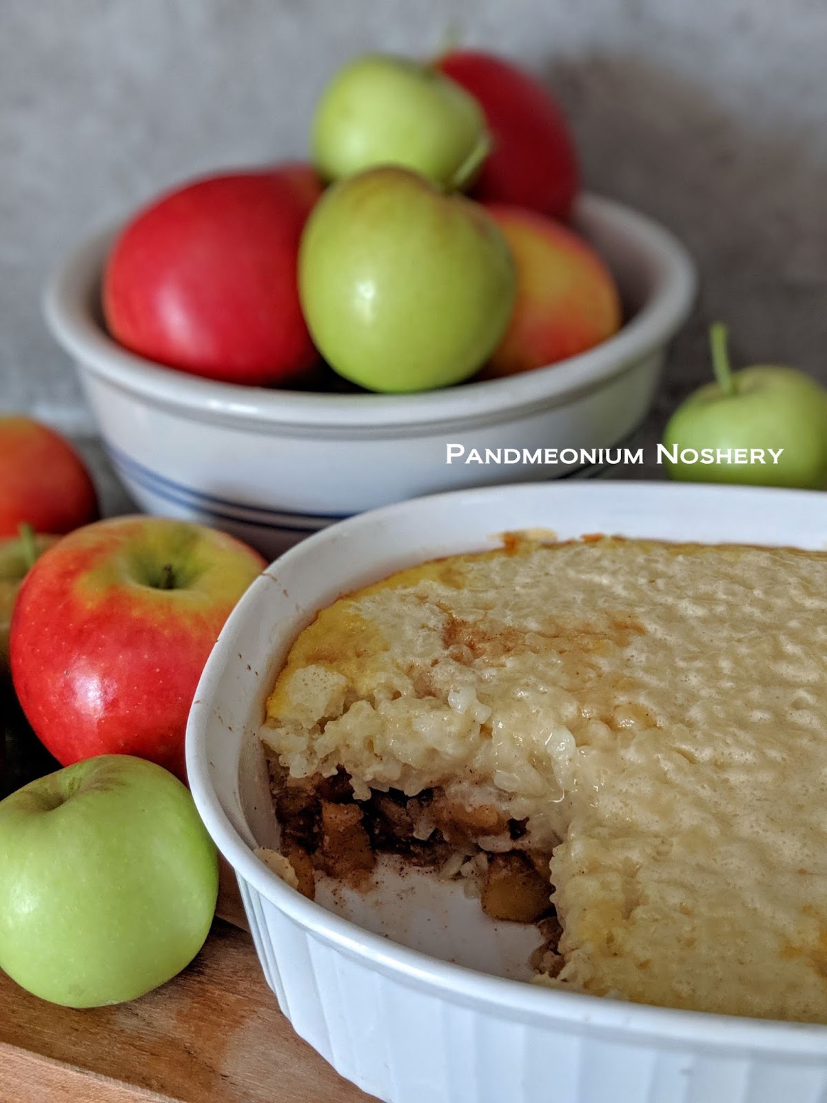 Romanian Apple Rice Pudding