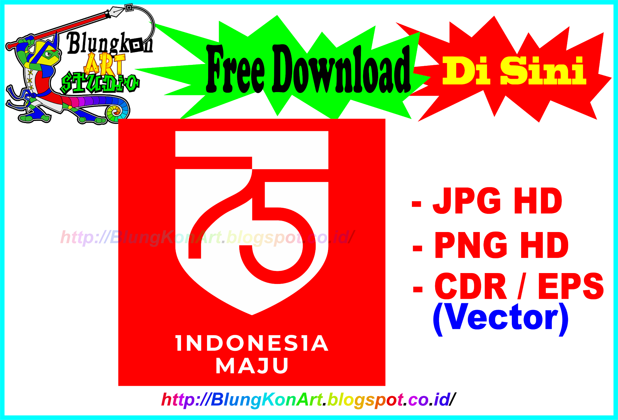Logo Hut Ri Ke 75 Putih Background Merah Vector (Coreldraw .cdr ) eps