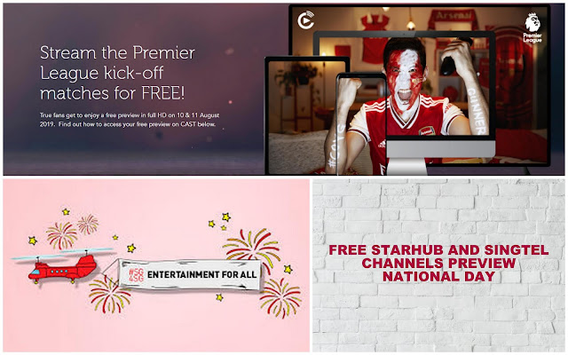 Free Cable TV from Starhub and Singtel for everyone this National Day week!