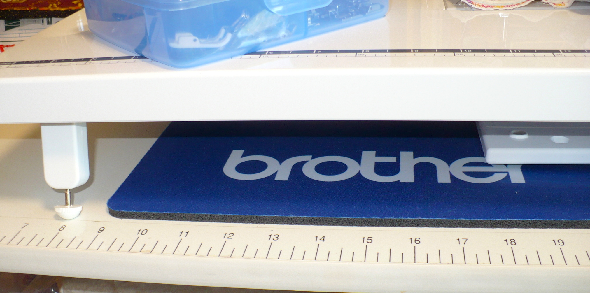 Eyelets in the Seams Brother Blue Sewing Machine Mat...