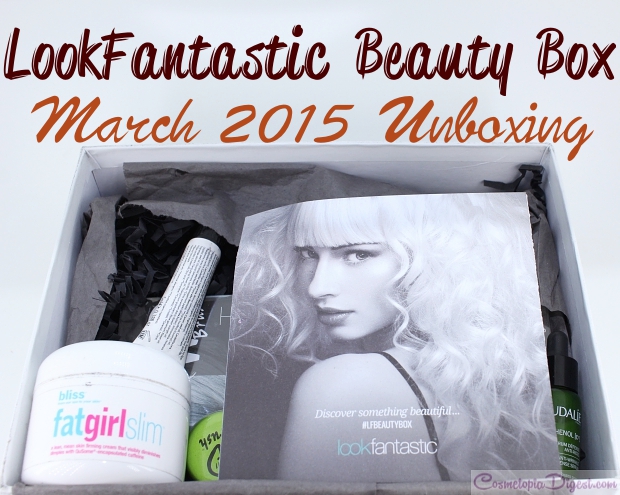 LookFantastic Beauty Box March 2015 unboxing, review