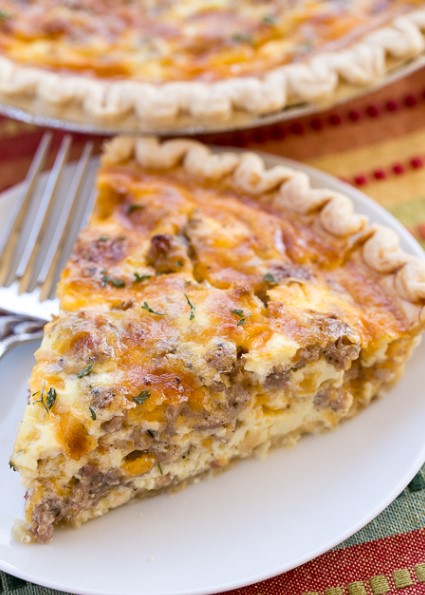 SAUSAGE AND RANCH QUICHE
